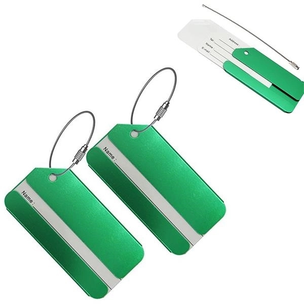 Aluminum luggage bag tag - Aluminum luggage bag tag - Image 1 of 7