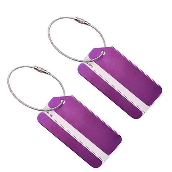 Aluminum luggage bag tag - Aluminum luggage bag tag - Image 5 of 7
