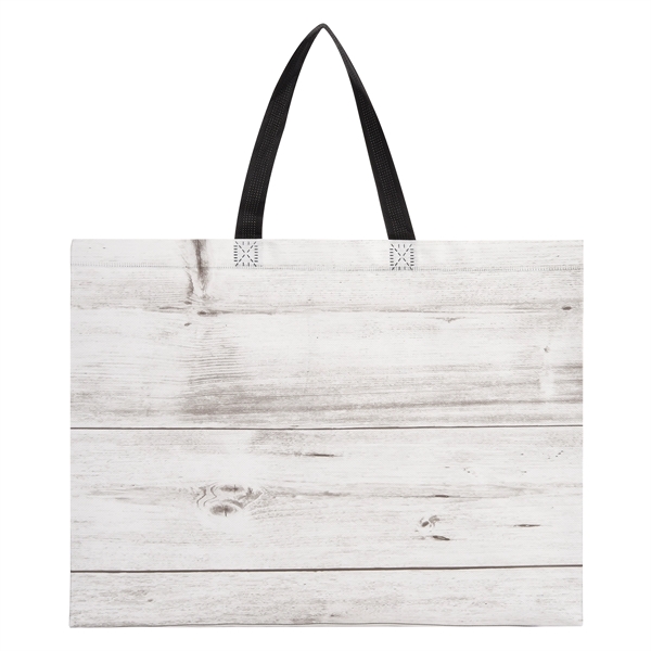 CHALET LAMINATED NON-WOVEN TOTE BAG - CHALET LAMINATED NON-WOVEN TOTE BAG - Image 5 of 7