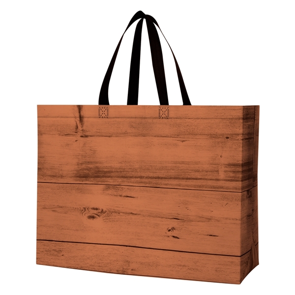 CHALET LAMINATED NON-WOVEN TOTE BAG - CHALET LAMINATED NON-WOVEN TOTE BAG - Image 2 of 7