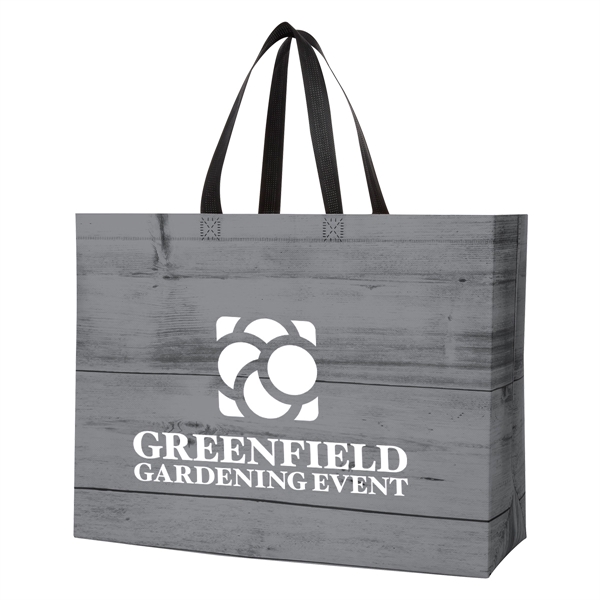 CHALET LAMINATED NON-WOVEN TOTE BAG - CHALET LAMINATED NON-WOVEN TOTE BAG - Image 6 of 7