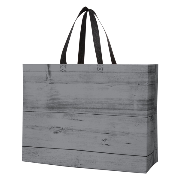 CHALET LAMINATED NON-WOVEN TOTE BAG - CHALET LAMINATED NON-WOVEN TOTE BAG - Image 3 of 7