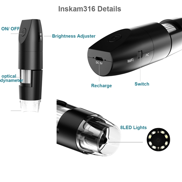 1080P USB Wireless Digital Microscope - 1080P USB Wireless Digital Microscope - Image 4 of 5