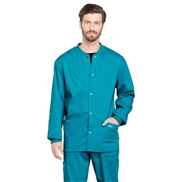 Cherokee - Workwear Professionals - Men's Snap Front Jacket - Cherokee - Workwear Professionals - Men's Snap Front Jacket - Image 14 of 16