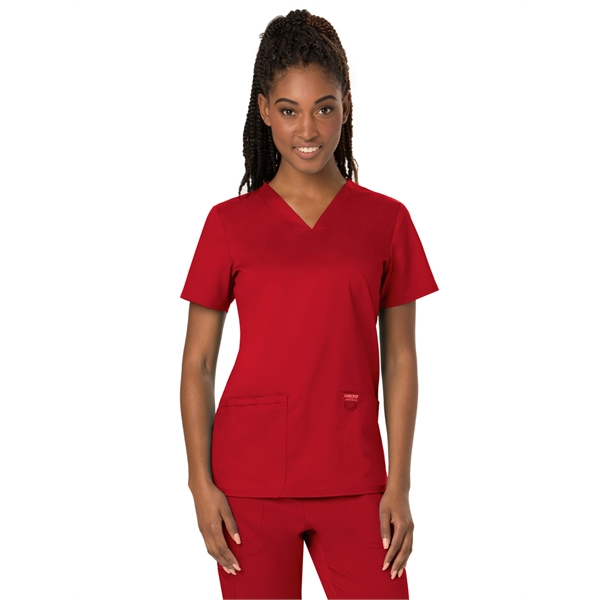 Cherokee Workwear Revolution Women's V-Neck Top - Cherokee Workwear Revolution Women's V-Neck Top - Image 13 of 19