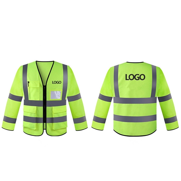High Visibility Breathable Workwear Safety Jacket - High Visibility Breathable Workwear Safety Jacket - Image 1 of 6