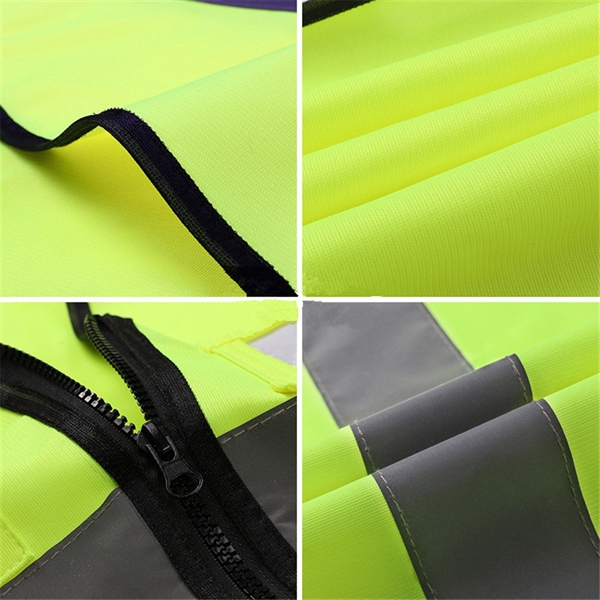 High Visibility Breathable Workwear Safety Jacket - High Visibility Breathable Workwear Safety Jacket - Image 3 of 6
