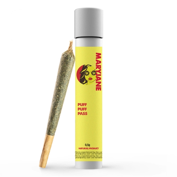 Glass Pre Roll Joint Tube with Custom Sticker / Label - Glass Pre Roll Joint Tube with Custom Sticker / Label - Image 2 of 9