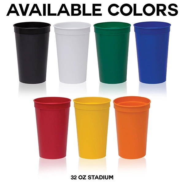 32 oz. Colored Stadium Cup - Made in USA - 32 oz. Colored Stadium Cup - Made in USA - Image 14 of 20