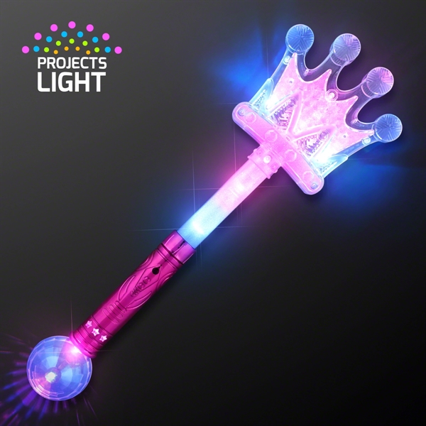 17.2" Light Up Toy Crown Wand - 17.2" Light Up Toy Crown Wand - Image 1 of 3