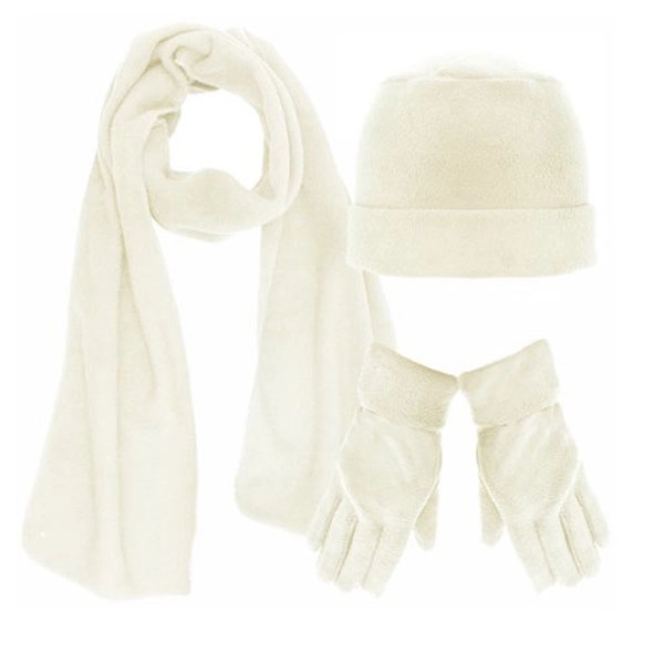 3 Pieces Polar Fleece Hat Scarf Glove Sets - 3 Pieces Polar Fleece Hat Scarf Glove Sets - Image 4 of 4
