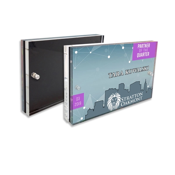 Custom Acrylic Desk Plaque Frames - Custom Acrylic Desk Plaque Frames - Image 1 of 4