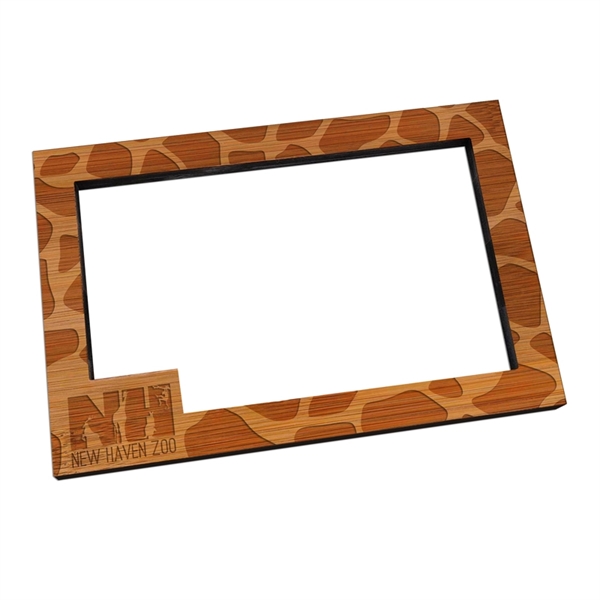 Custom Laser Etched Bamboo Magnet Frames - Custom Laser Etched Bamboo Magnet Frames - Image 2 of 4