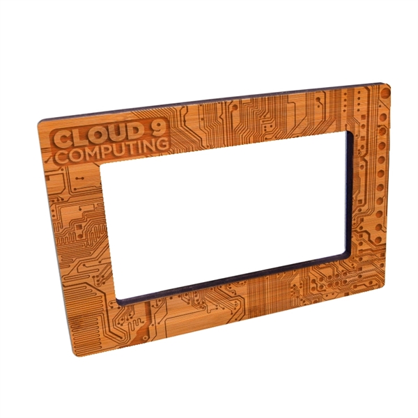 Custom Laser Etched Bamboo Magnet Frames - Custom Laser Etched Bamboo Magnet Frames - Image 1 of 4