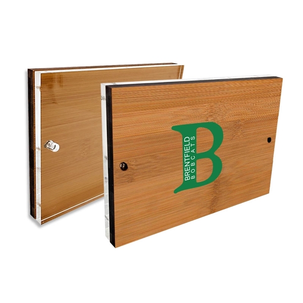 Custom Laser Etched Bamboo Desk Plaque Frame - Custom Laser Etched Bamboo Desk Plaque Frame - Image 2 of 4