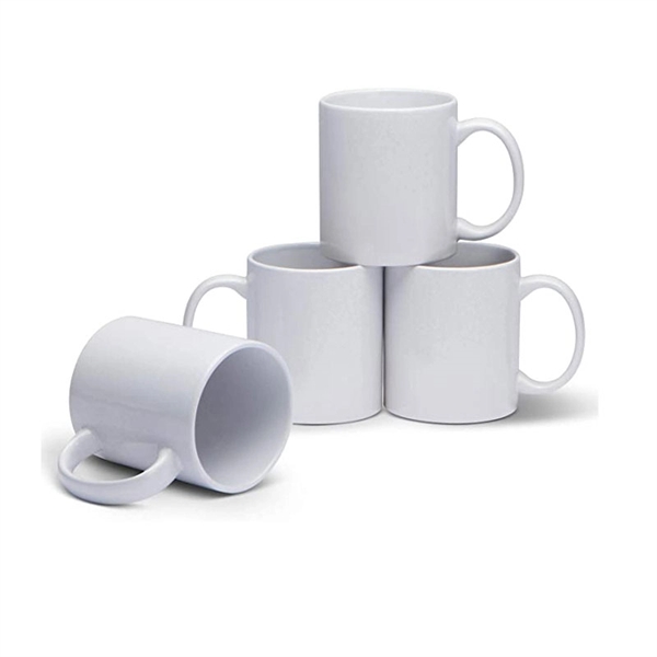 White Plain Ceramic Mug -12 OZ - White Plain Ceramic Mug -12 OZ - Image 0 of 2
