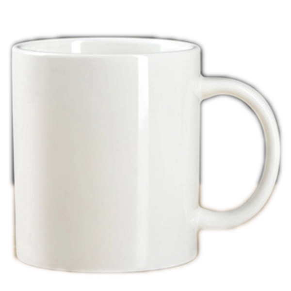 White Plain Ceramic Mug -12 OZ - White Plain Ceramic Mug -12 OZ - Image 1 of 2