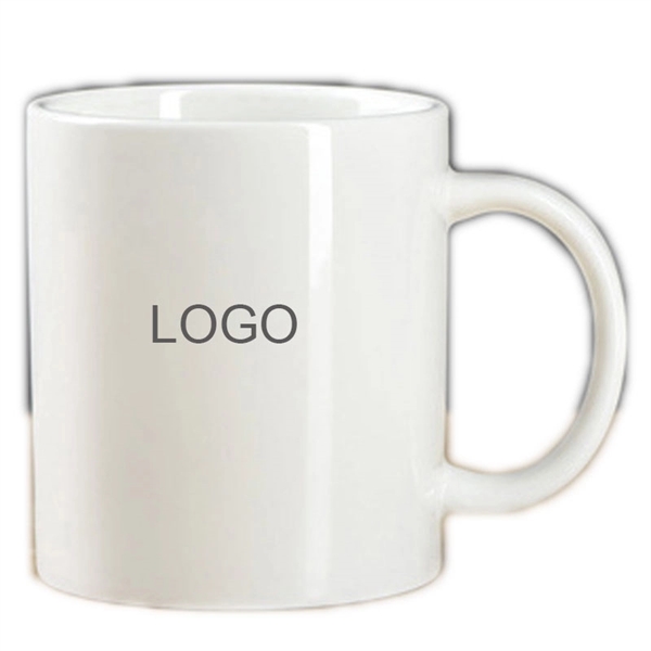 White Plain Ceramic Mug -12 OZ - White Plain Ceramic Mug -12 OZ - Image 2 of 2