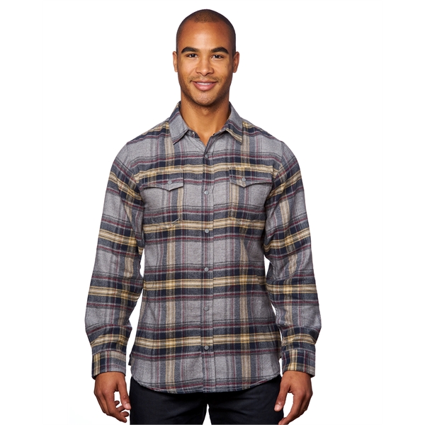Burnside Men's Snap-Front Flannel Shirt - Burnside Men's Snap-Front Flannel Shirt - Image 2 of 20