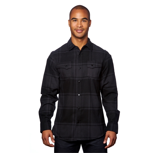 Burnside Men's Snap-Front Flannel Shirt - Burnside Men's Snap-Front Flannel Shirt - Image 5 of 20