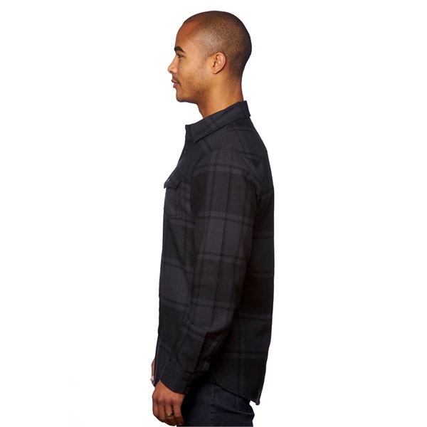 Burnside Men's Snap-Front Flannel Shirt - Burnside Men's Snap-Front Flannel Shirt - Image 7 of 20