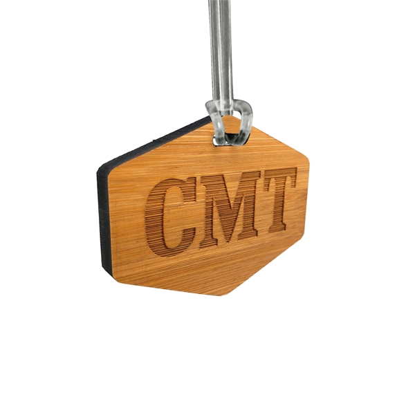 Custom Laser Etched Bamboo Bag Tags - Custom Laser Etched Bamboo Bag Tags - Image 4 of 7