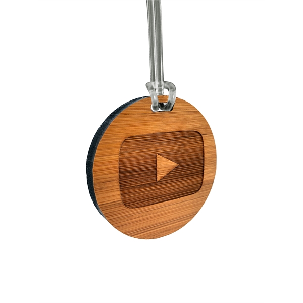 Custom Laser Etched Bamboo Bag Tags - Custom Laser Etched Bamboo Bag Tags - Image 3 of 7