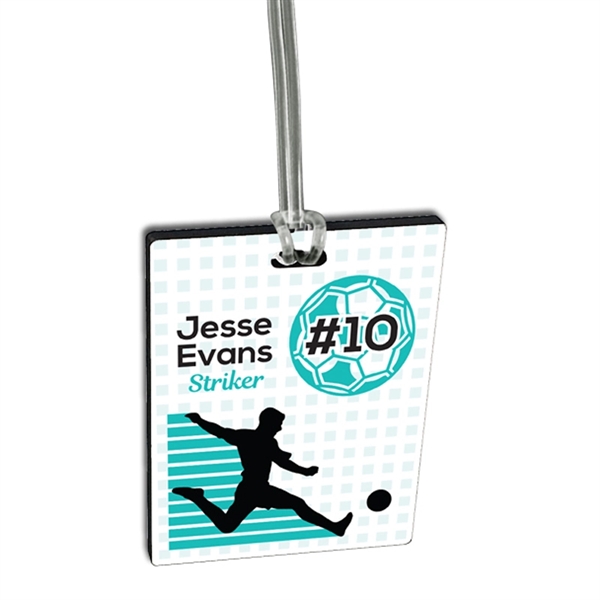 Custom Ultra Vivid Recycled Wood Bag Tags - Custom Ultra Vivid Recycled Wood Bag Tags - Image 4 of 10