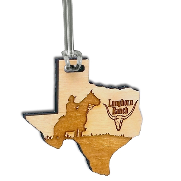 Custom Laser Etched Birch Bag Tags - Custom Laser Etched Birch Bag Tags - Image 3 of 4