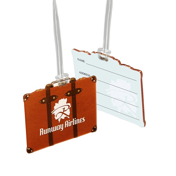 Custom 1/8" Acrylic Write-On Luggage Bag Tag - Custom 1/8" Acrylic Write-On Luggage Bag Tag - Image 5 of 7