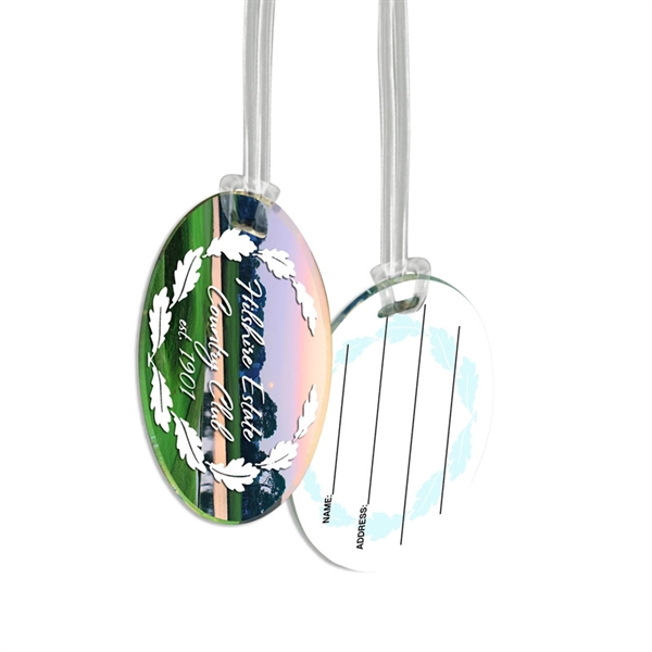 Custom 1/8" Acrylic Write-On Luggage Bag Tag - Custom 1/8" Acrylic Write-On Luggage Bag Tag - Image 3 of 7