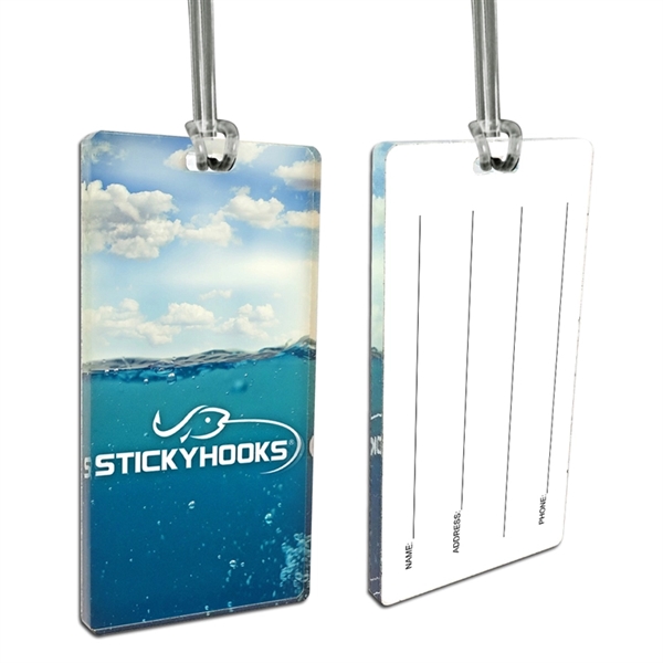 Custom 1/4" Acrylic Write-On Luggage Bag Tags - Custom 1/4" Acrylic Write-On Luggage Bag Tags - Image 4 of 5