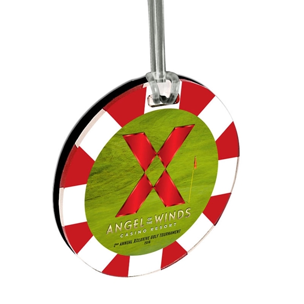 Custom Acrylic Full Color Bag Tag - Custom Acrylic Full Color Bag Tag - Image 7 of 8