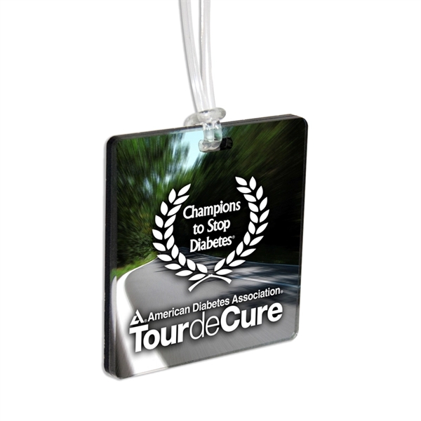 Custom Acrylic Full Color Bag Tag - Custom Acrylic Full Color Bag Tag - Image 4 of 8