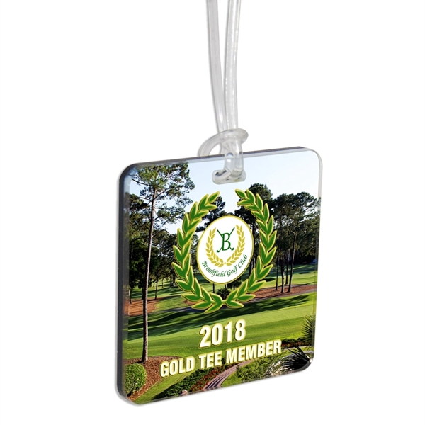Custom Acrylic Full Color Bag Tag - Custom Acrylic Full Color Bag Tag - Image 0 of 8