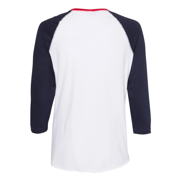 LAT Women's Baseball Fine Jersey Three-Quarter Sleeve Tee - LAT Women's Baseball Fine Jersey Three-Quarter Sleeve Tee - Image 47 of 47
