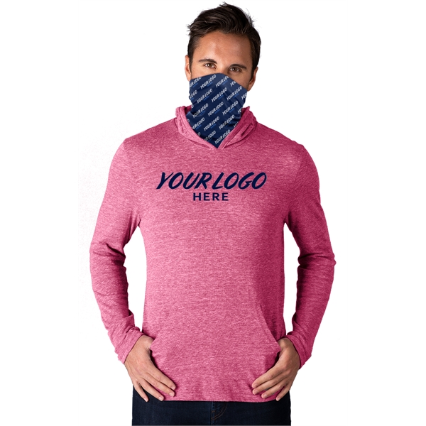 Custom Triblend Gaiter Hoodie