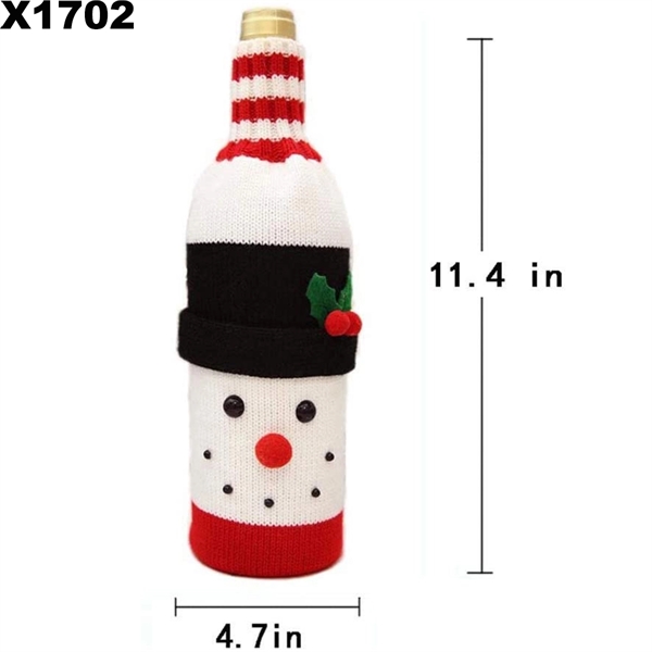 Christmas Sweater Wine Bottle Cover - Christmas Sweater Wine Bottle Cover - Image 1 of 6