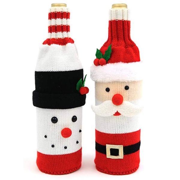 Christmas Sweater Wine Bottle Cover - Christmas Sweater Wine Bottle Cover - Image 0 of 6