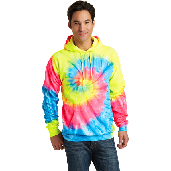 Port & Company Tie-Dye Pullover Hooded Sweatshirt. - Port & Company Tie-Dye Pullover Hooded Sweatshirt. - Image 60 of 66