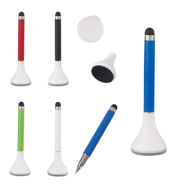 2 in 1 Stylus Pen Stand and Screen Cleaner - 2 in 1 Stylus Pen Stand and Screen Cleaner - Image 0 of 6