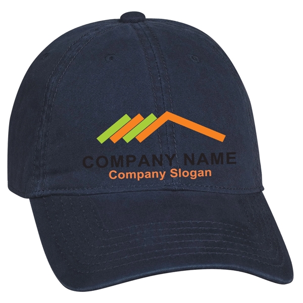 Classic Washed Cotton Cap with 6 Panel - Classic Washed Cotton Cap with 6 Panel - Image 1 of 6