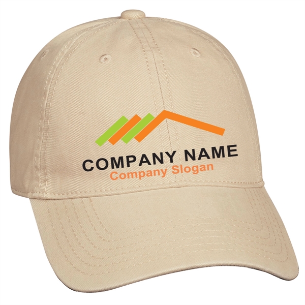 Classic Washed Cotton Cap with 6 Panel - Classic Washed Cotton Cap with 6 Panel - Image 3 of 6