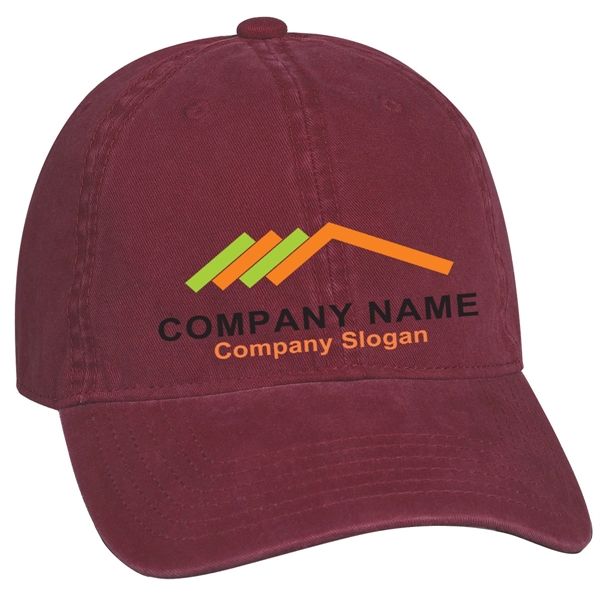 Classic Washed Cotton Cap with 6 Panel - Classic Washed Cotton Cap with 6 Panel - Image 4 of 6