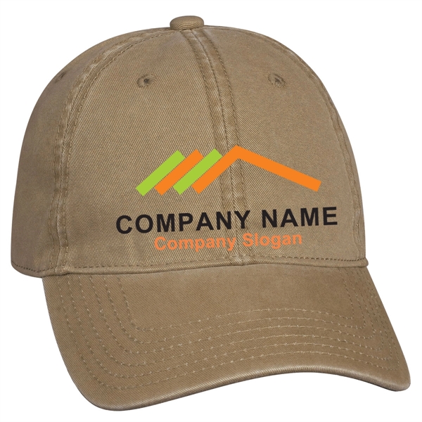 Classic Washed Cotton Cap with 6 Panel - Classic Washed Cotton Cap with 6 Panel - Image 5 of 6