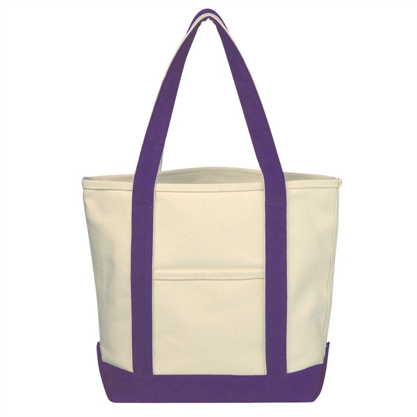 SMALL COTTON CANVAS TOTE BAG - SMALL COTTON CANVAS TOTE BAG - Image 3 of 5