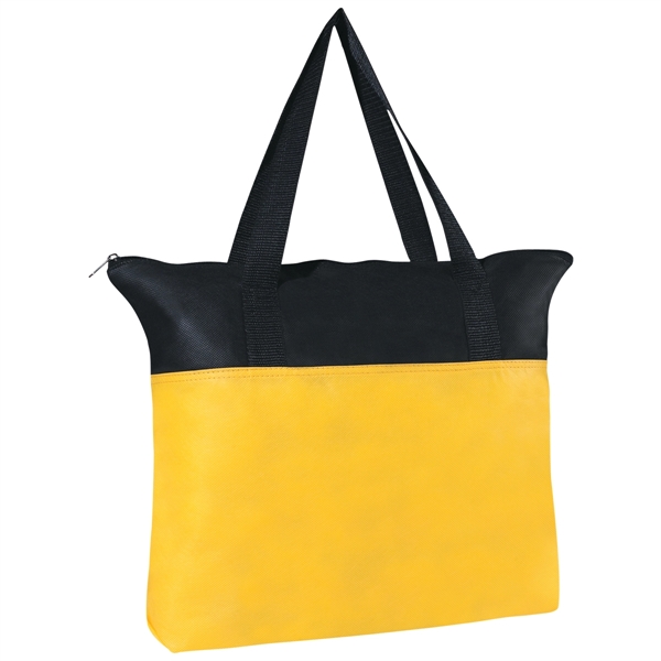 Non-woven Tote Bag with Zipper - Non-woven Tote Bag with Zipper - Image 2 of 5