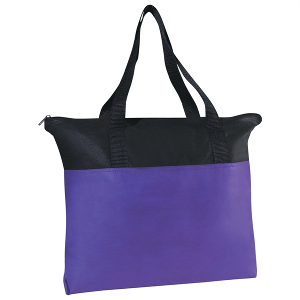 Non-woven Tote Bag with Zipper - Non-woven Tote Bag with Zipper - Image 4 of 5
