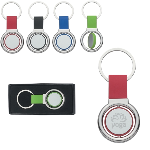 Round Spinning Key Chain - Round Spinning Key Chain - Image 0 of 6
