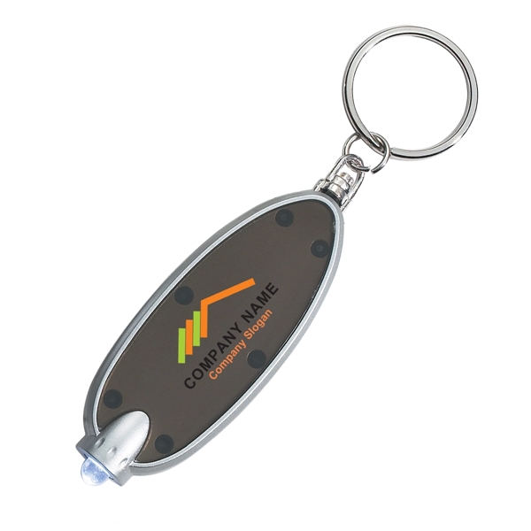 Oval Key Chain with LED light - Oval Key Chain with LED light - Image 3 of 6